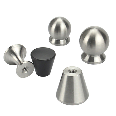 304不锈钢单孔拉手哑黑色圆形