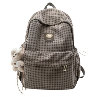 YZ背包女四至六年级初中生大容量高颜值ins风书包耐脏防水双肩包