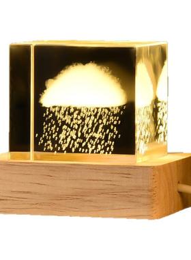 定制图案内雕水晶小摆件礼物