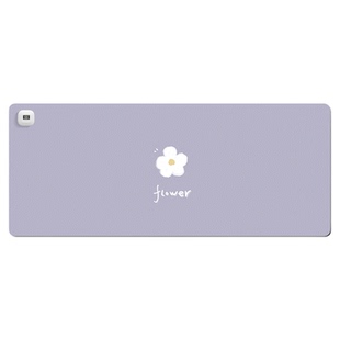 简约高级感加热鼠标垫子女生高颜值超大号办公室暖手电热桌垫家用