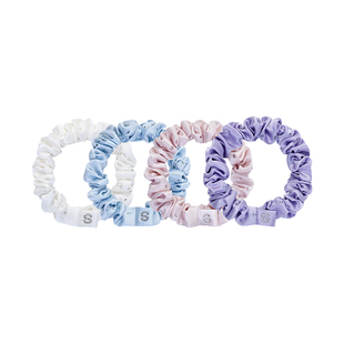 SILKY MIRACLE真丝水晶窄发圈FLAME系列桑蚕丝头花组合礼盒送女生