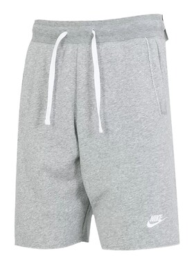 Nike耐克短裤男夏新款休闲宽松灰色针织运动五分裤DX0767-063