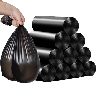 垃圾袋家用加厚中大号黑色手提背心式拉圾袋批发一次性厨房塑料袋