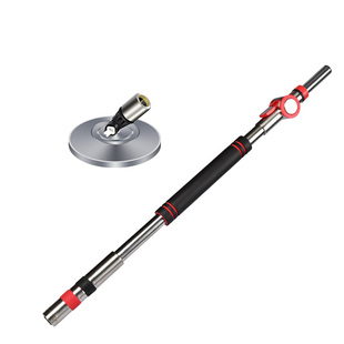 旋转拖把杆加长一体加强杆子通用省力手压托把配件免手洗不锈钢盘