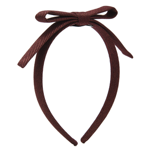 Sei Carina Y纯色斜纹中号蝴蝶结发箍女甜美百搭头饰不勒头新款