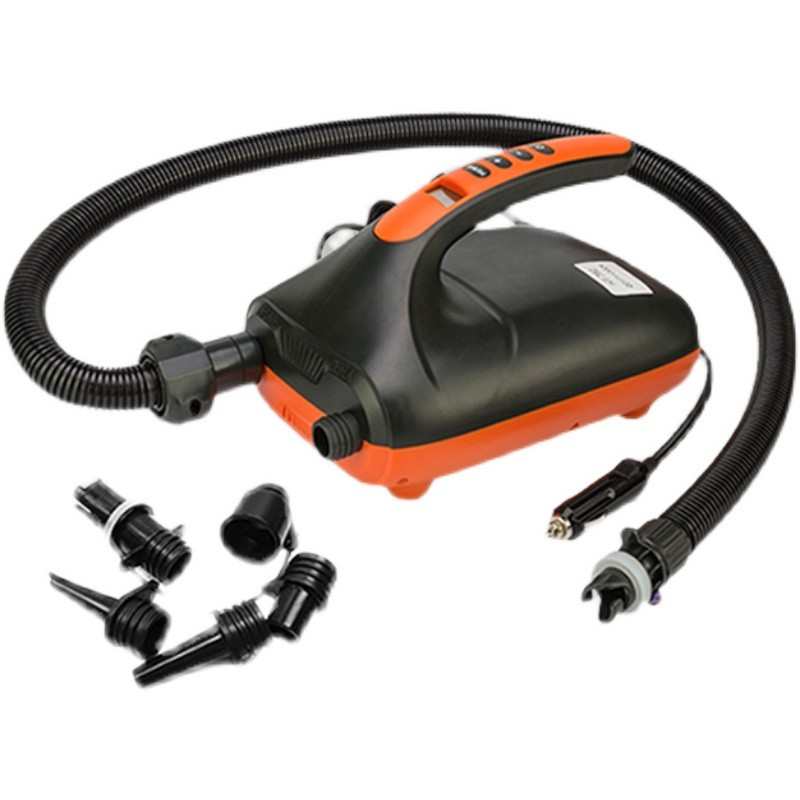 12V打气泵高压钓鱼平台浮台皮划艇冲锋舟充气泵充气船橡皮船