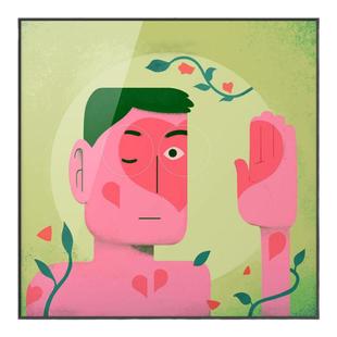 方大同梦想家专辑装饰画卧室客厅挂画相框空白墙音乐艺术高端壁画