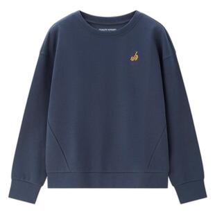 佐丹奴卫衣女新款小老虎刺绣女生简约宽松休闲圆领套头衫05322784