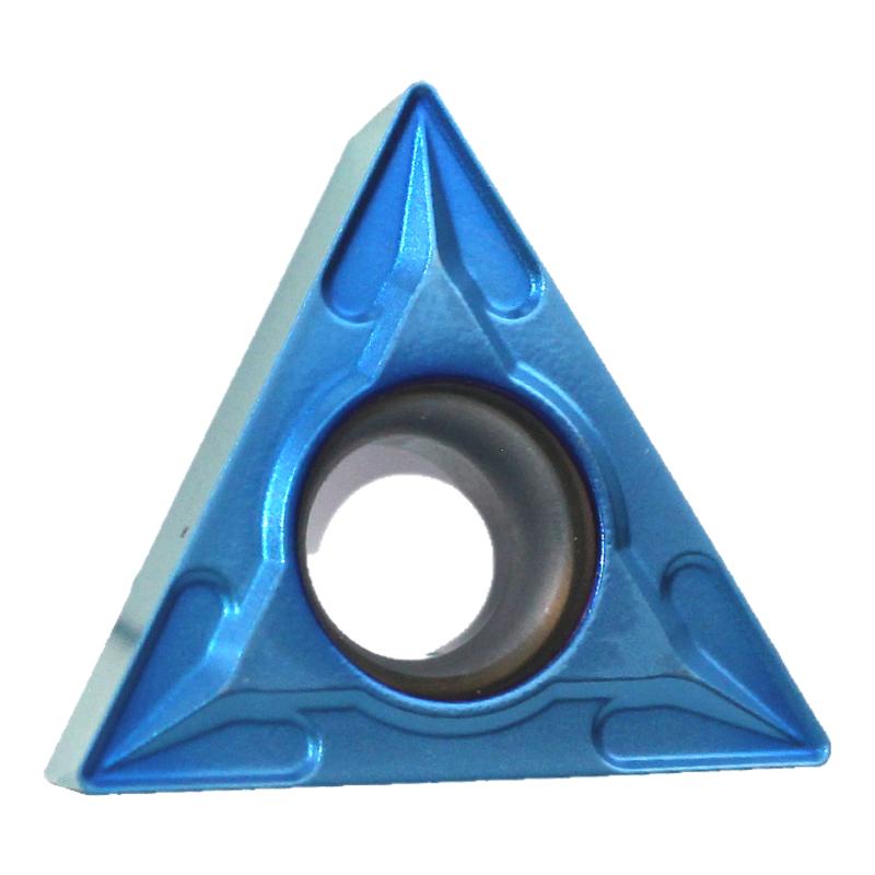 数控铣刀片TCMT110204/02/08三角形内孔镗孔刀粒不锈钢七彩高硬