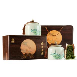 2025新茶上市芳羽安吉白茶明前特级茶叶礼盒装送礼送长辈绿茶200g