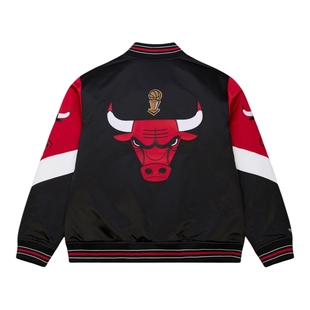 NBA官方正品Mitchell&Ness公牛秋冬新款运动户外男夹克外套