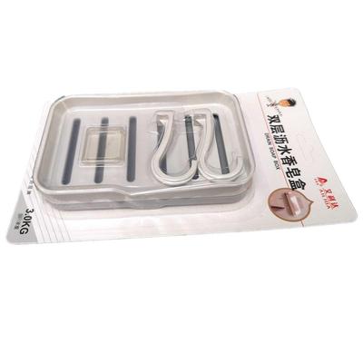 香皂盒吸盘壁挂式挂墙肥皂盒卫生间免打孔双层沥水架家用浴室皂盒