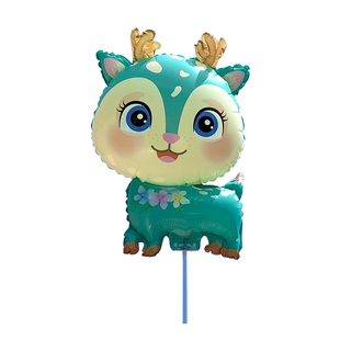 网红可爱卡通青蛙气球夹片手持棒儿童无毒手拿玩具幼儿园活动摆摊