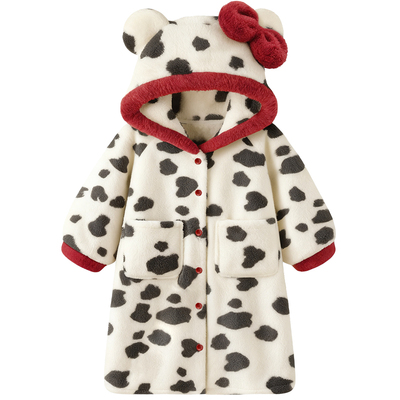 睡袍女款冬季珊瑚绒加厚保暖睡衣