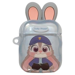 jze 可爱卡通疯狂动物城挂件适用苹果AirPods4保护壳airpods1/2/3蓝牙无线耳机套airpodspro二三四代新款情侣