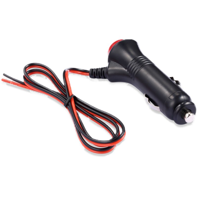 车载点烟器延长线加长电源线12v24v带开关插头改装1 3 5米多功能