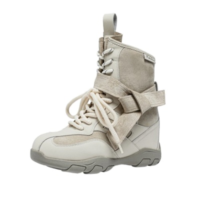 震地王真皮内增高12厘米春秋短靴