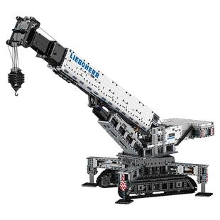 宇星模王旗舰店利勃海尔吊车起重机电动遥控成年高难度积木玩具