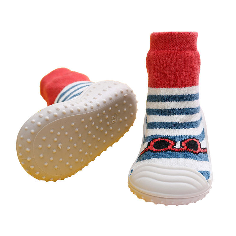 婴儿学步鞋春秋季宝宝冬款加厚软底室内鞋儿童防滑防掉地板袜子鞋