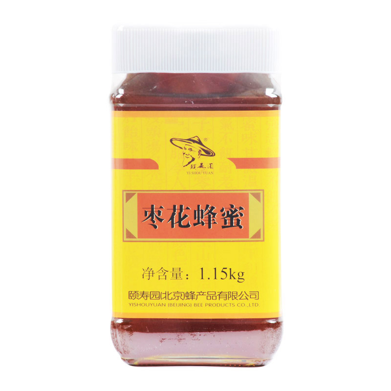 专卖店正品 颐园牌蜂蜜颐寿园枣花蜂蜜1150克 天然纯正真红枣蜜