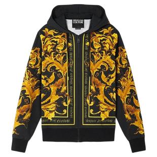 【季末优惠】VERSACE JEANS COUTURE Porcelain Barocco连帽衫