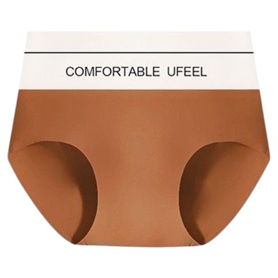UFEEL无痕内裤女裸感抑菌不夹臀女士内裤透气运动隐形三角裤8667