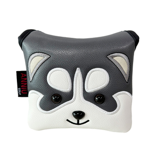 高尔夫推杆套方形推杆套卡通可爱多款外层PU防水毛绒动物球杆头套