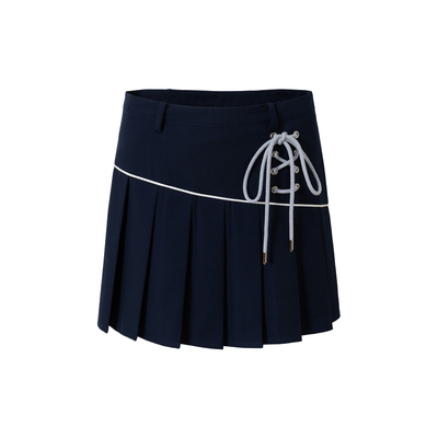 MuseumNaps抽绳百褶裙短裙