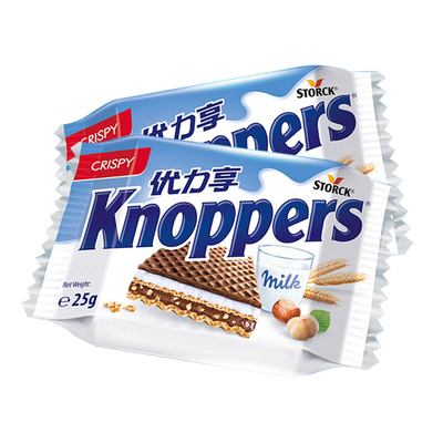 Knoppers优力享进口威化饼干8包