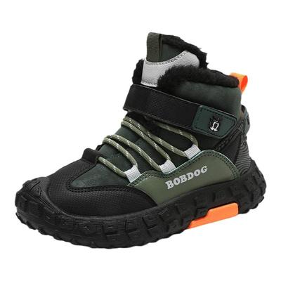 巴布豆加绒加厚大棉男童运动鞋