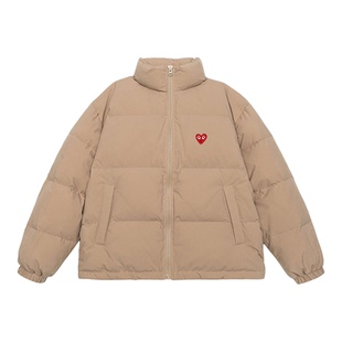 PLAY HEITY 官方羽绒服冬季潮牌男女同款美式立领面包服休闲外套