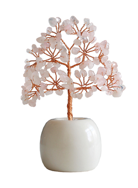 紫黄水晶招财桌面小摆件创意礼物