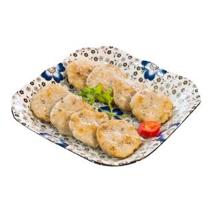 特色鲮鱼饼葱香陈皮海鲜鱼糜煎肉饼鲮鱼胶广东小吃餐厅菜品半成品