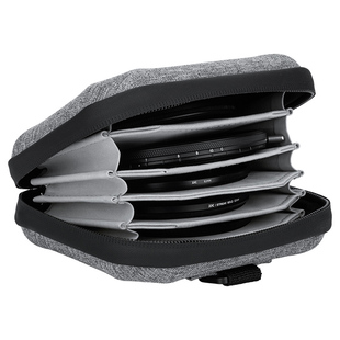 JJC 滤镜收纳包 圆形滤镜包 4/10片装大容量保护套 uv镜 CPL偏振镜 ND减光镜 便携袋 防潮防水溅