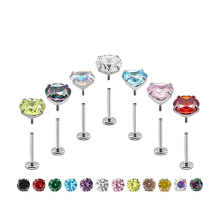 钛合金内螺旋耳钉医用爆闪螺纹防过敏养耳洞女耳蜗耳骨钉钛钢耳饰