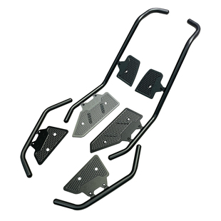 适用无极SR4MAX改装踏板护杠一体 SR350铝合金踏板保险杠升级加厚