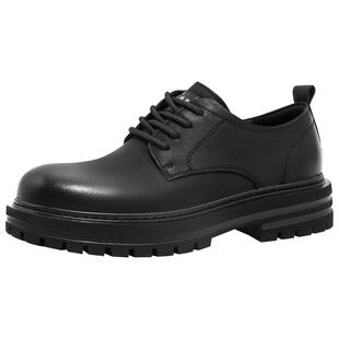 马克华菲皮鞋男款德比鞋真皮增高通勤鞋子新款结婚商务正装新郎鞋