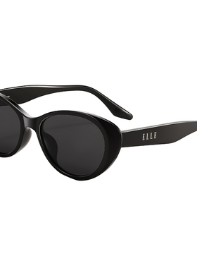 ELLE猫眼墨镜女高级感黑色