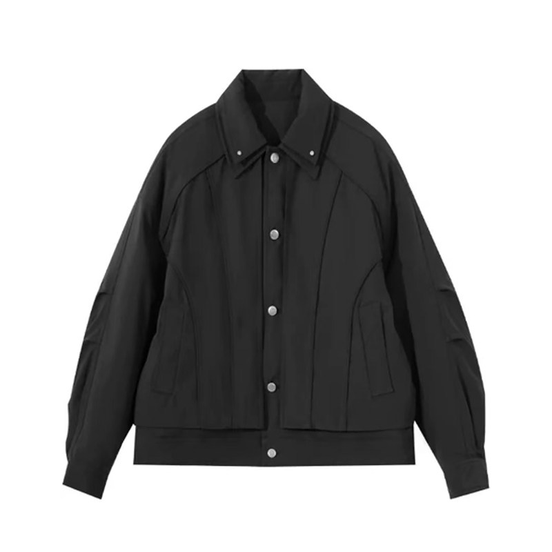 冬季安可拉红90白鸭绒轻薄短款羽绒服夹克男cleanfit外套痞帅外衣