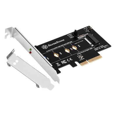 银欣SilverStone ECM21-E M.2PCIe/NVMe SSD转PCIex4免螺丝转接卡