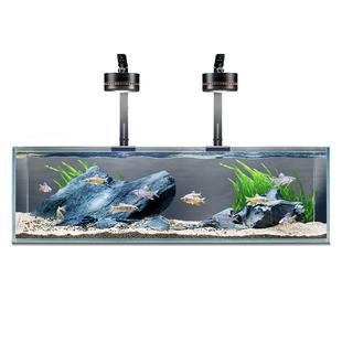 yee鱼缸生态桌面造景家用金晶超白鱼缸玻璃大中型客厅鱼缸溪流缸