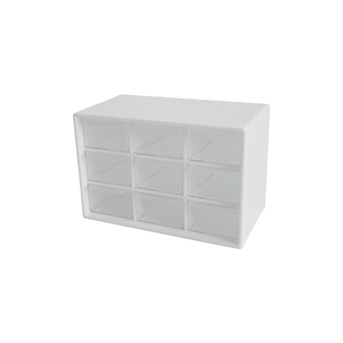 ins九宫格防尘抽屉式收纳盒 文具首饰手账桌面迷你少女心收纳柜子