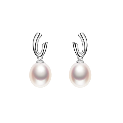 欧诗漫珠宝925淡水水滴形