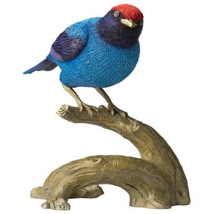 铜师傅 铜摆件《铜师傅百鸟集》之燕尾娇鹟 家居饰品 桌面摆件