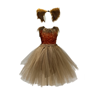狐狸演出服浪浪山亲子礼服定制疯狂动物城女童影楼动物公主连衣裙