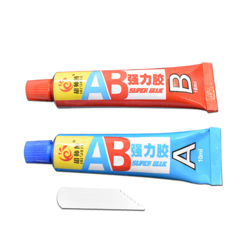 【原装正品】胡师傅AB胶快干粘塑料陶瓷木头石材金属青红AB胶80g