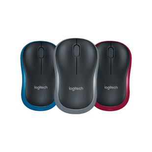 罗技M187P无线鼠标滑鼠商务办公家用男女生笔记本台式电脑外设215