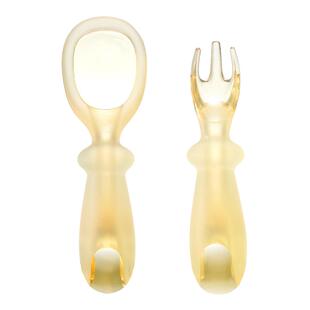 皇宠宝宝勺子6月婴幼儿童学吃饭训练叉勺辅食勺子1岁自主进食餐具