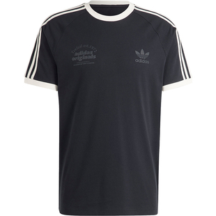 Adidas/阿迪达斯正品三叶草男士针织透气圆领短袖T恤IS1413