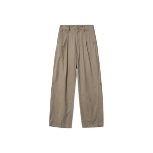 CountryMoment 复古基础斜侧缝直筒梭织工装休闲裤男女Cleanfit